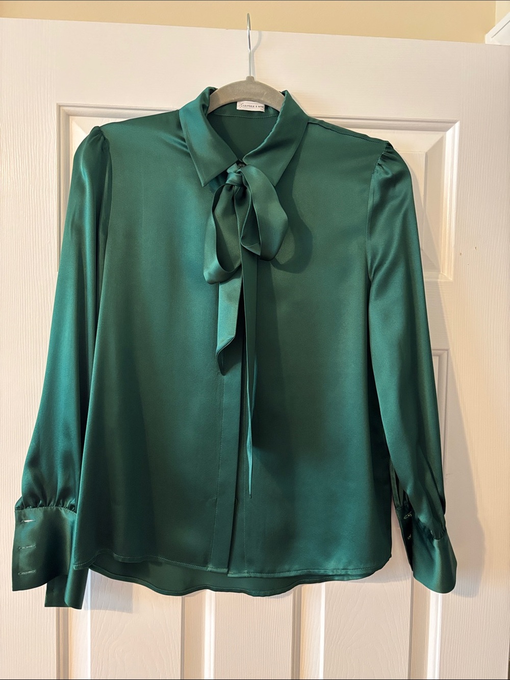 Lily silk 100% mulberry silk shirt with pearl buttons size S